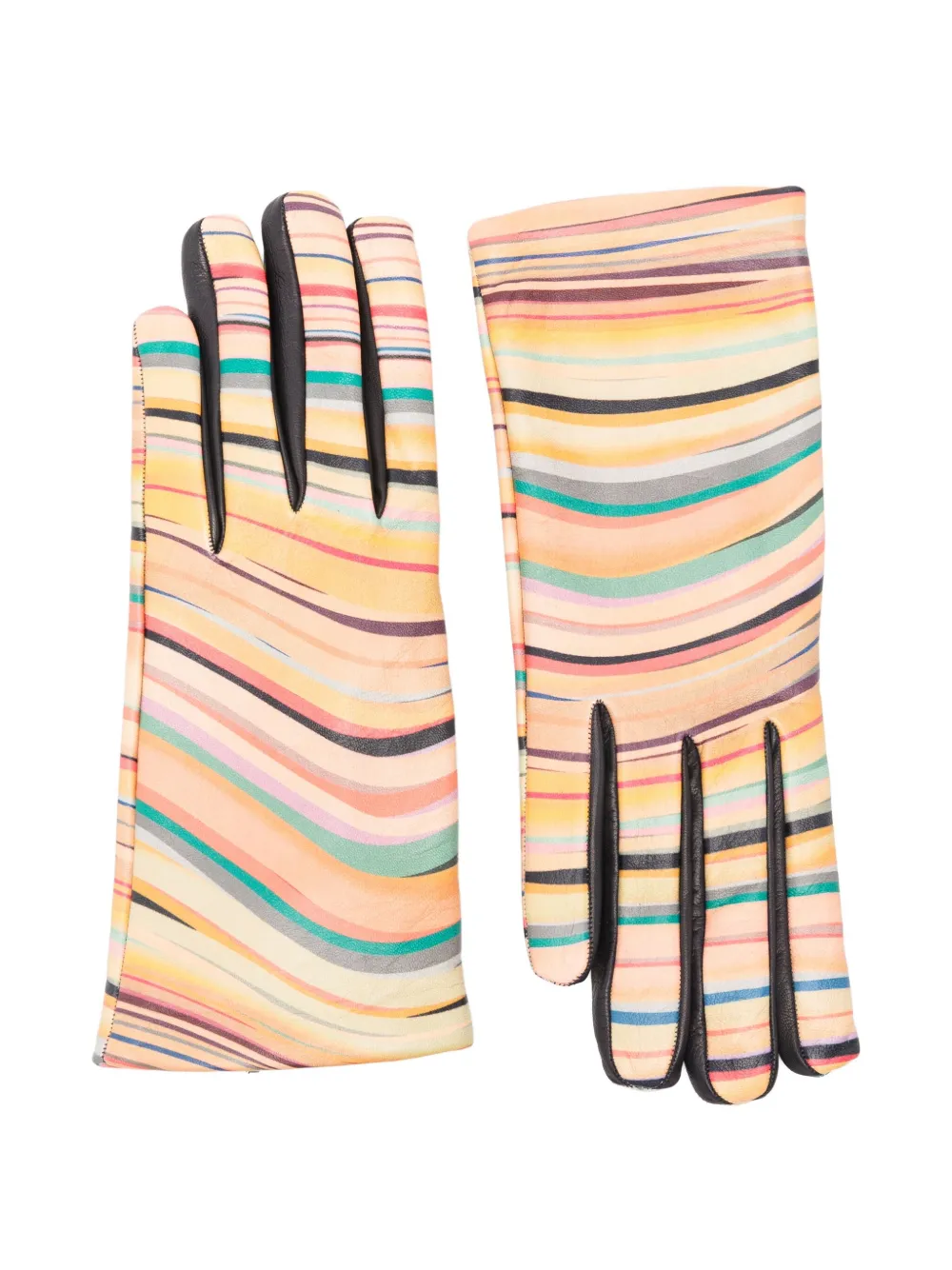 

Полосатые перчатки Paul Smith, нейтральный