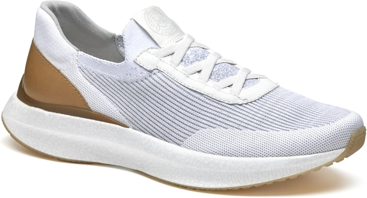 

Кроссовки Johnston Murphy Briley Knit Jogger с шнуровкой для повседневной носки Johnston & Murphy, белый