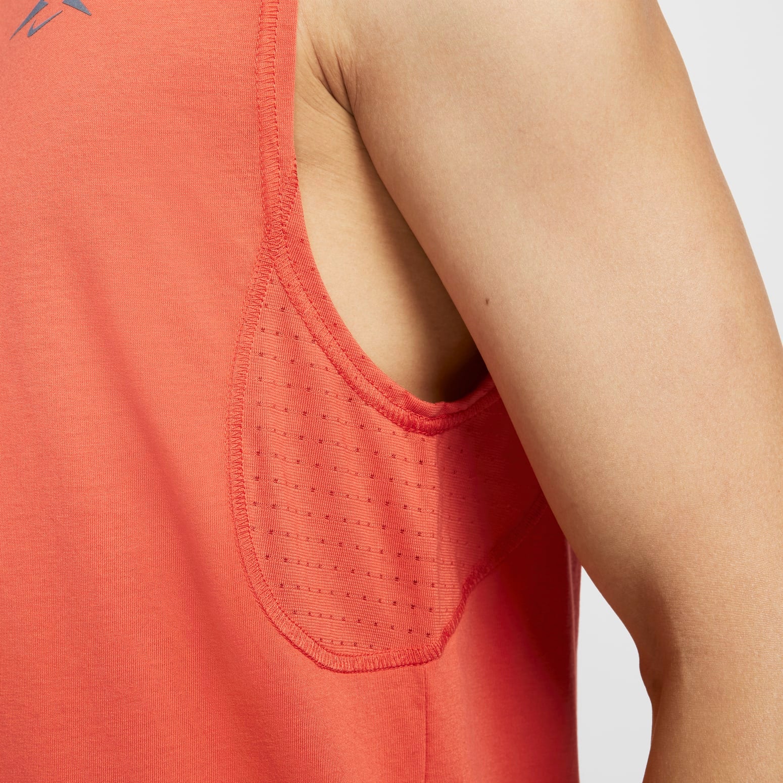 Спортивный топ Nike Solar Chase Dri-FIT Sleeveless Running Top 'Orange' FN3310-846, оранжевый — фото 4