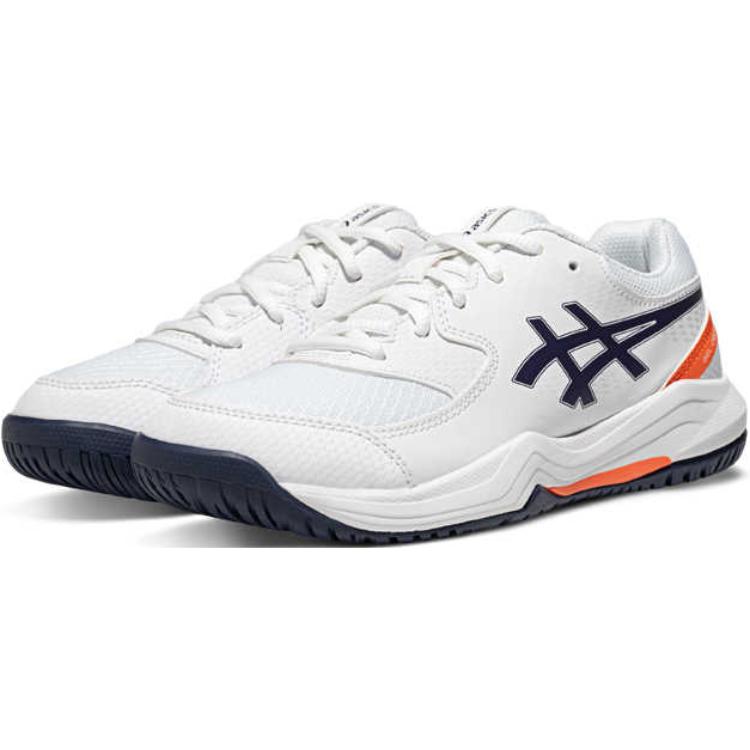 Gel Dedicate 8 Anti Kick Cushioning Low Top детские тренировочные кроссовки ASICS, белый — фото 3