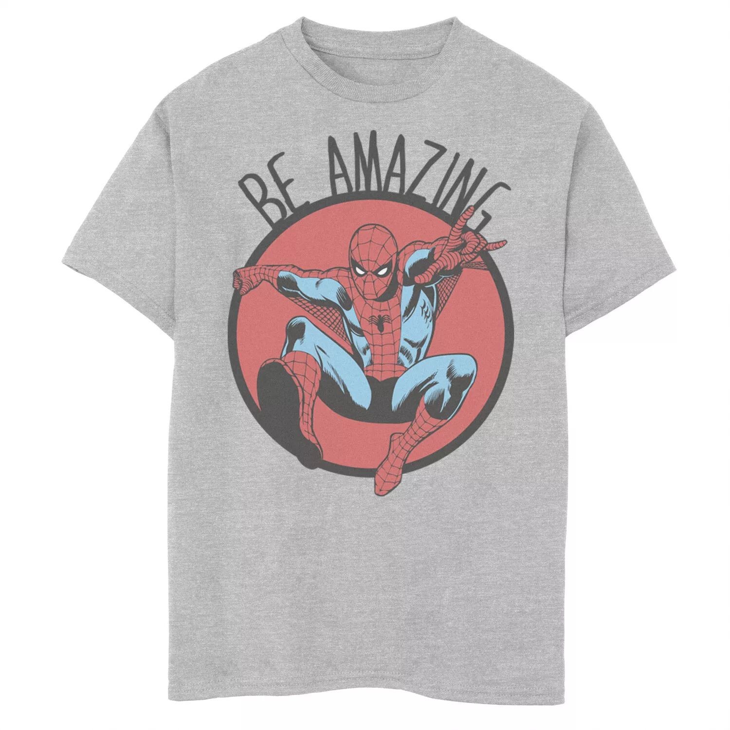 

Футболка с потертым рисунком Marvel Spider-Man Be Amazing для мальчиков 8–20 лет Marvel