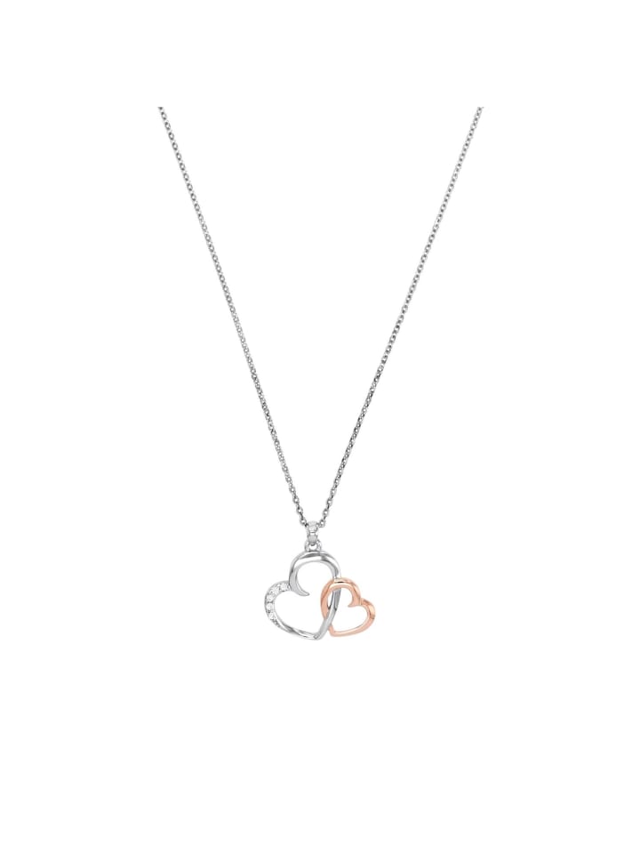 

Amor Колье с подвеской, серебро 925 пробы, родированное и покрытое розовым золотом в двухцветном исполнении