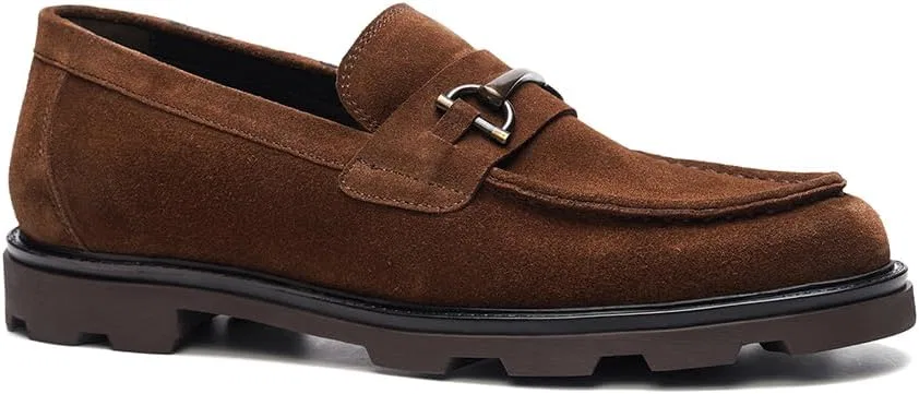 Лоферы мужские A. Veer Samuel Bit Brown Suede Leather