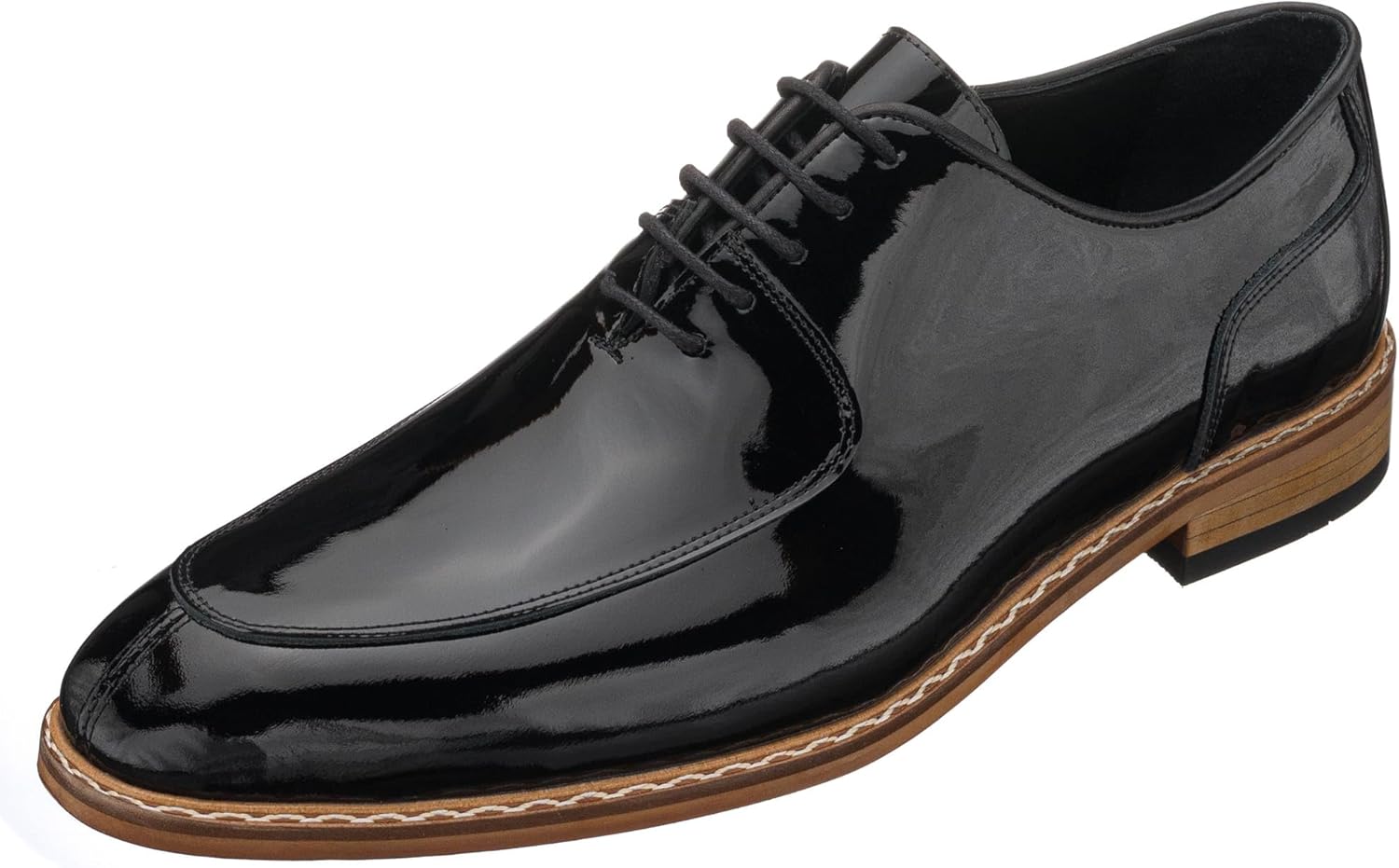 

Мужские черные оксфорды DALGALA из лаковой кожи, ручной работы, с шнуровкой, дерби, формальная обувь