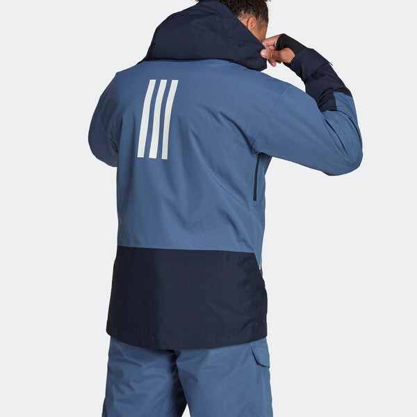 Куртка Adidas Terrex MYSHELTER Snow 2-Layer Insulated Jacket 'Linen Green Shadow Green', зеленый — фото 3