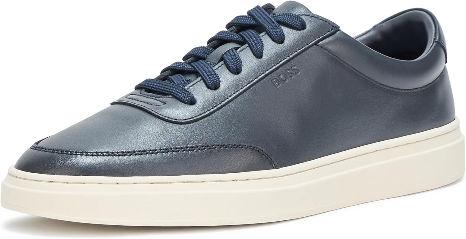 

BOSS Мужские кроссовки Kieran из гладкой кожи, Blue Wings Special