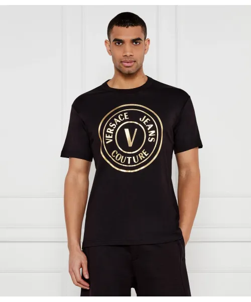

Футболка Regular fit Versace Jeans Couture, черный