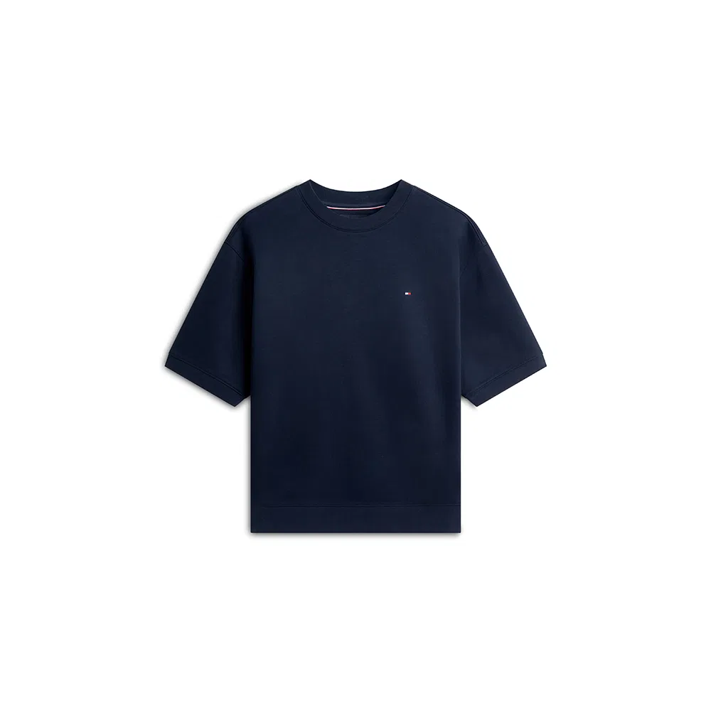 Мужской свитшот "Intechno" с коротким рукавом небесно-голубого цвета от Tommy Hilfiger — фото 2