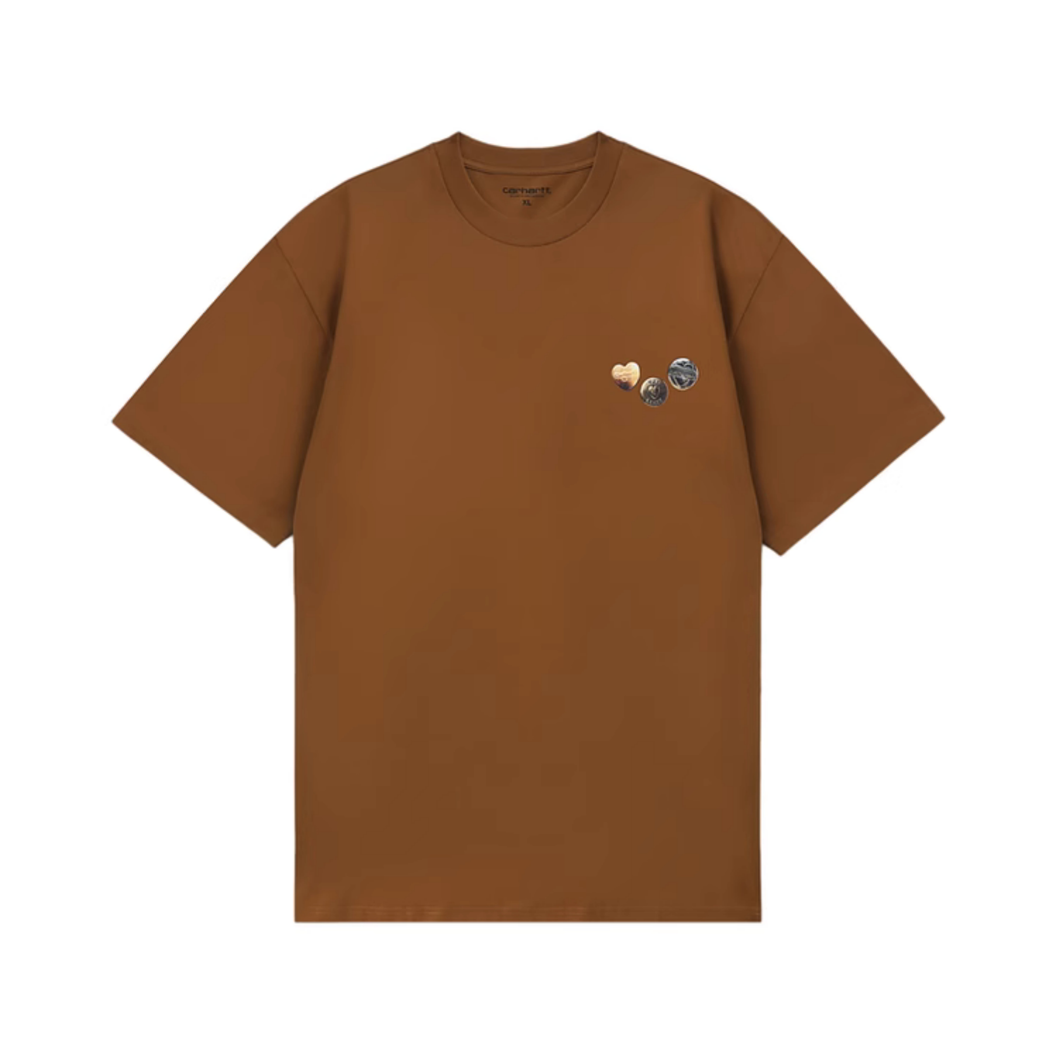 

Футболка с принтом Carhartt WIP, Coffee, Коричневый, Футболка с принтом Carhartt WIP, Coffee