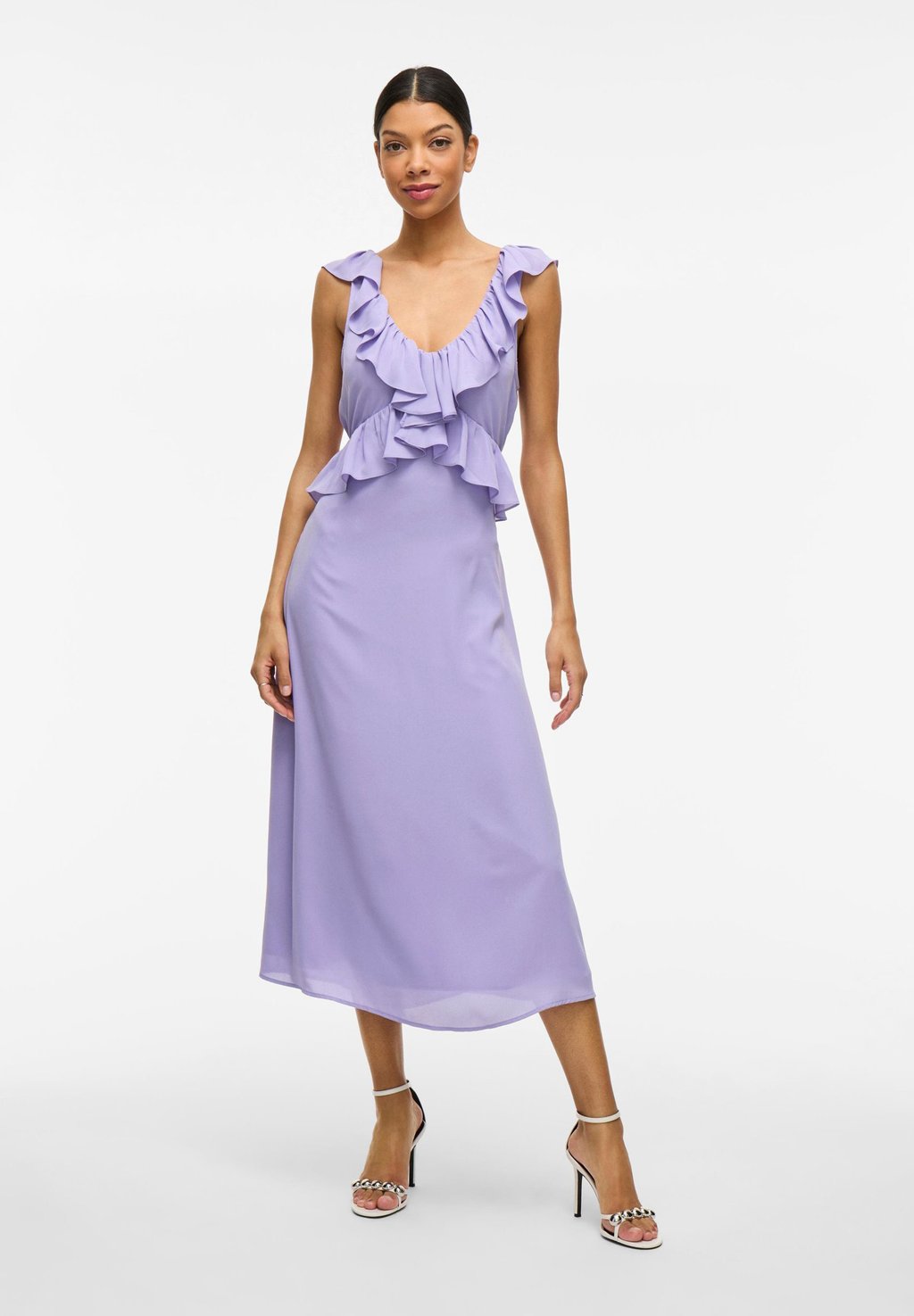 

Повседневное платье VIELKE V-NECK VILA, сиреневый