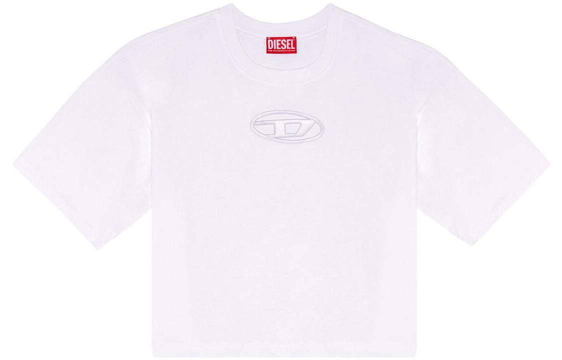 

Футболка Diesel T Buxt Crop из хлопка, белая
