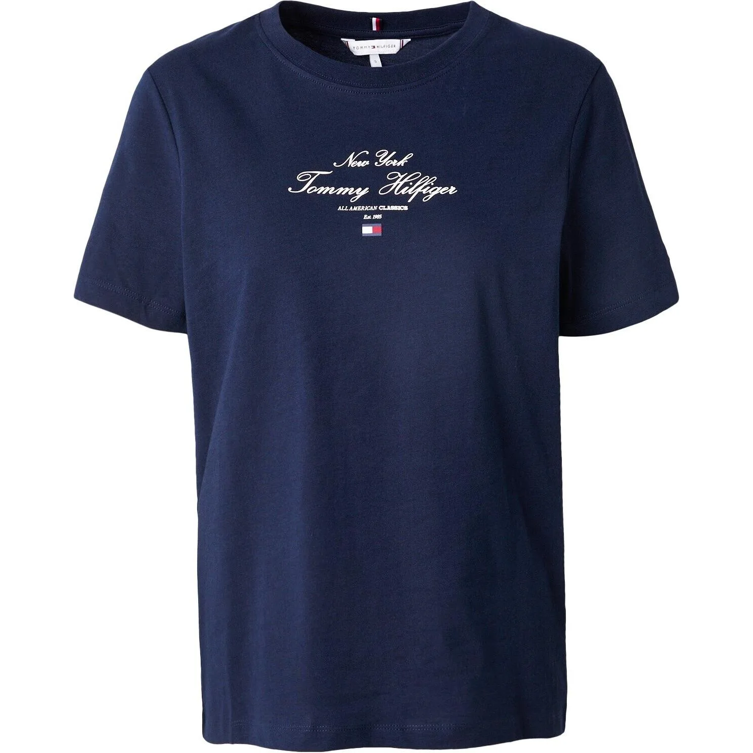 Футболка с логотипом Tommy Hilfiger, темно-синий