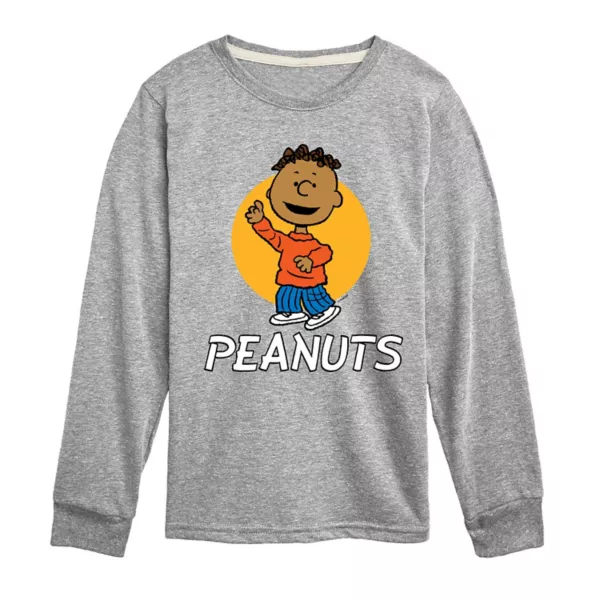 

Футболка с длинным рукавом и принтом Peanuts Franklin для мальчиков 8-20 лет Licensed Character, серый