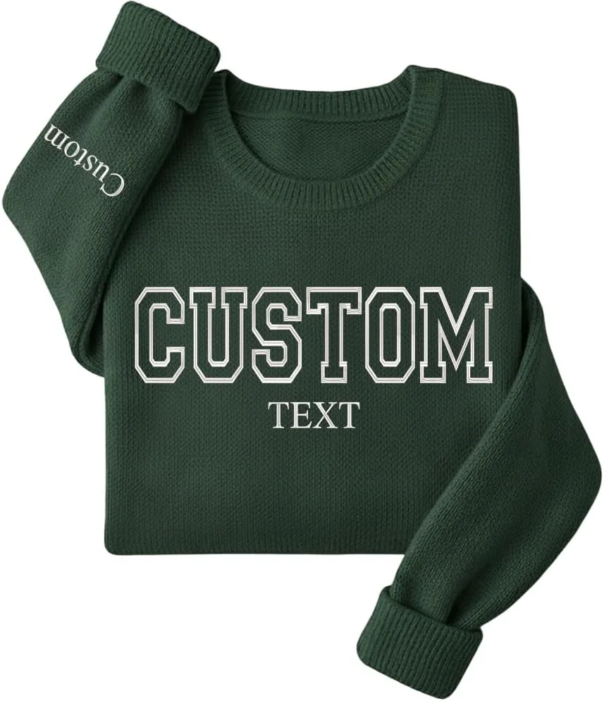 

Персонализированный свитер с вышивкой имени и года EST Grewear