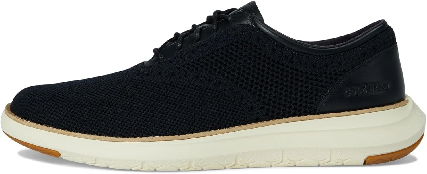 Мужские вязаные оксфорды Cole Haan Grand Remix, черный/слоновая кость — фото 4