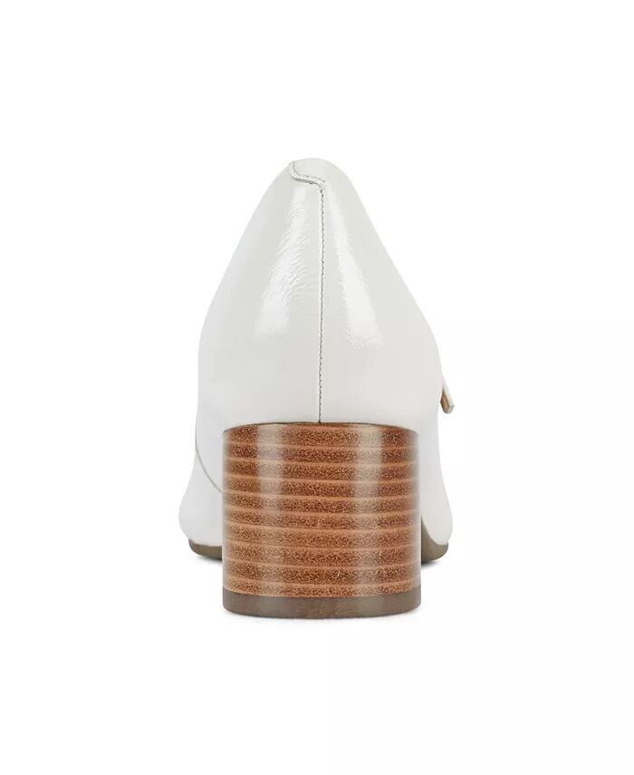 Женские туфли-лодочки Rumer Mary Jane на блочном каблуке Earth, белый — фото 4