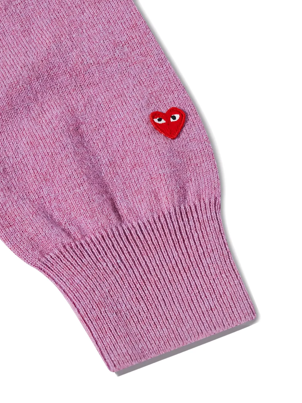 Свитер с V-образным вырезом и логотипом Comme Des Garçons Play, фиолетовый — фото 2