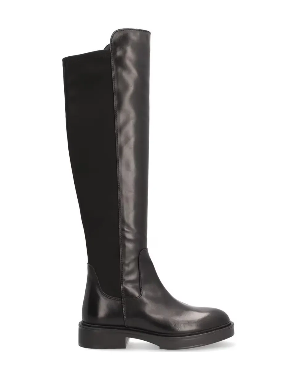 

Женские ботинки из телячьей кожи с нескользящей подошвой и застежкой-молнией Alpe, черный