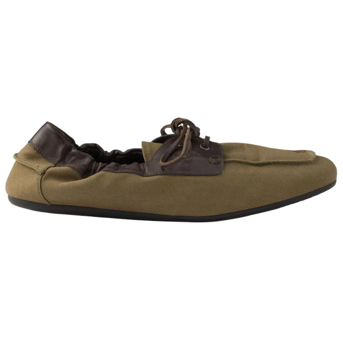 PRADA Shuffle Casual Leather Shoes Men's Forest Green — фото 3