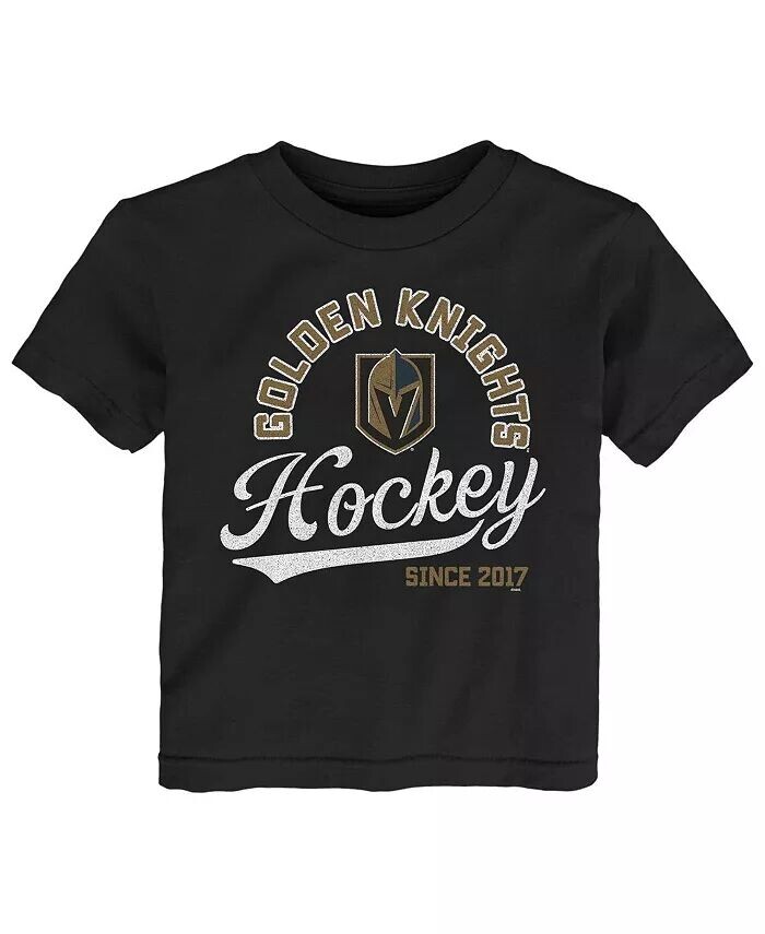 

Черная футболка Vegas Golden Knights Take the Lead для мальчиков и девочек для малышей Outerstuff