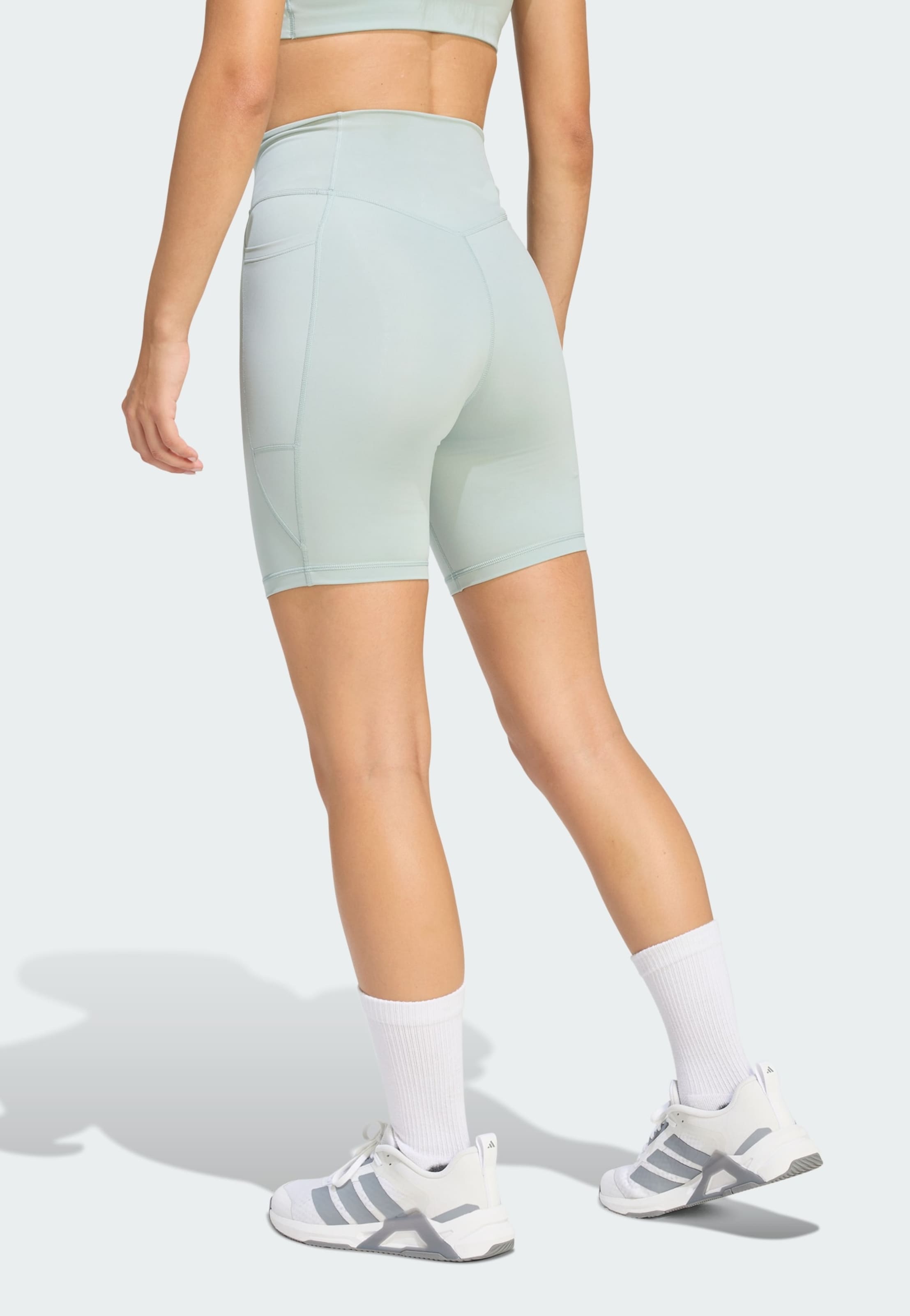 Adidas Performance Узкие спортивные шорты 'Optimé Essentials' в цвете Mint — фото 3