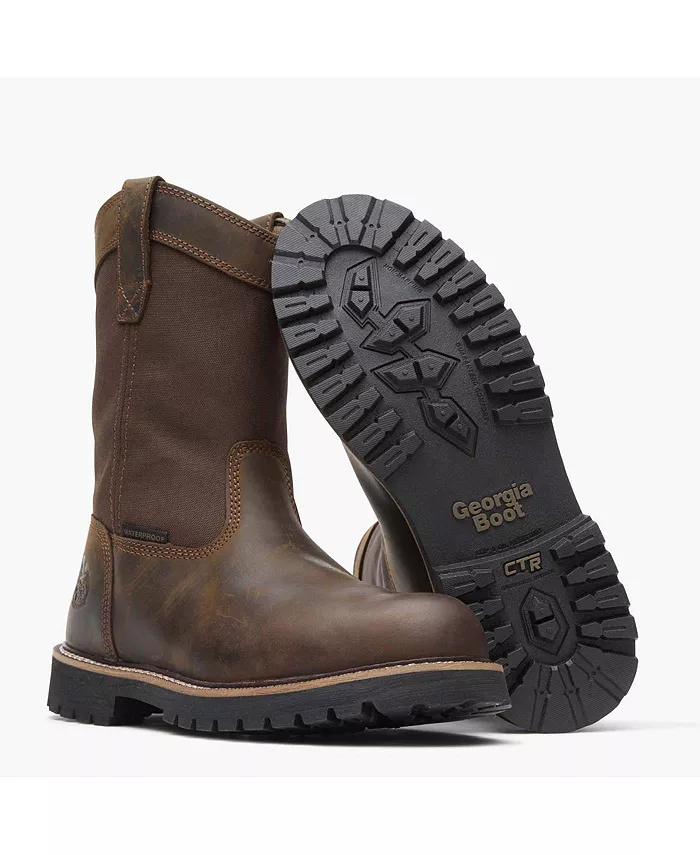 Мужские рабочие ботинки Core 37 Steel Toe Waterproof Georgia Boot, коричневый — фото 2