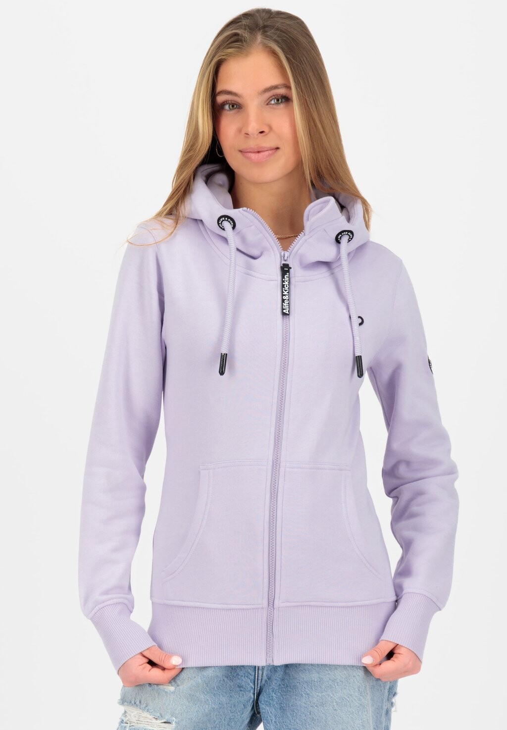 

Толстовка на молнии YASMIN HOODED alife & kickin, цвет Mottled Purple