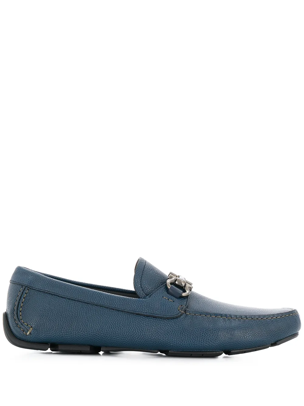 

Мокасины с декором Gancio Ferragamo, синий