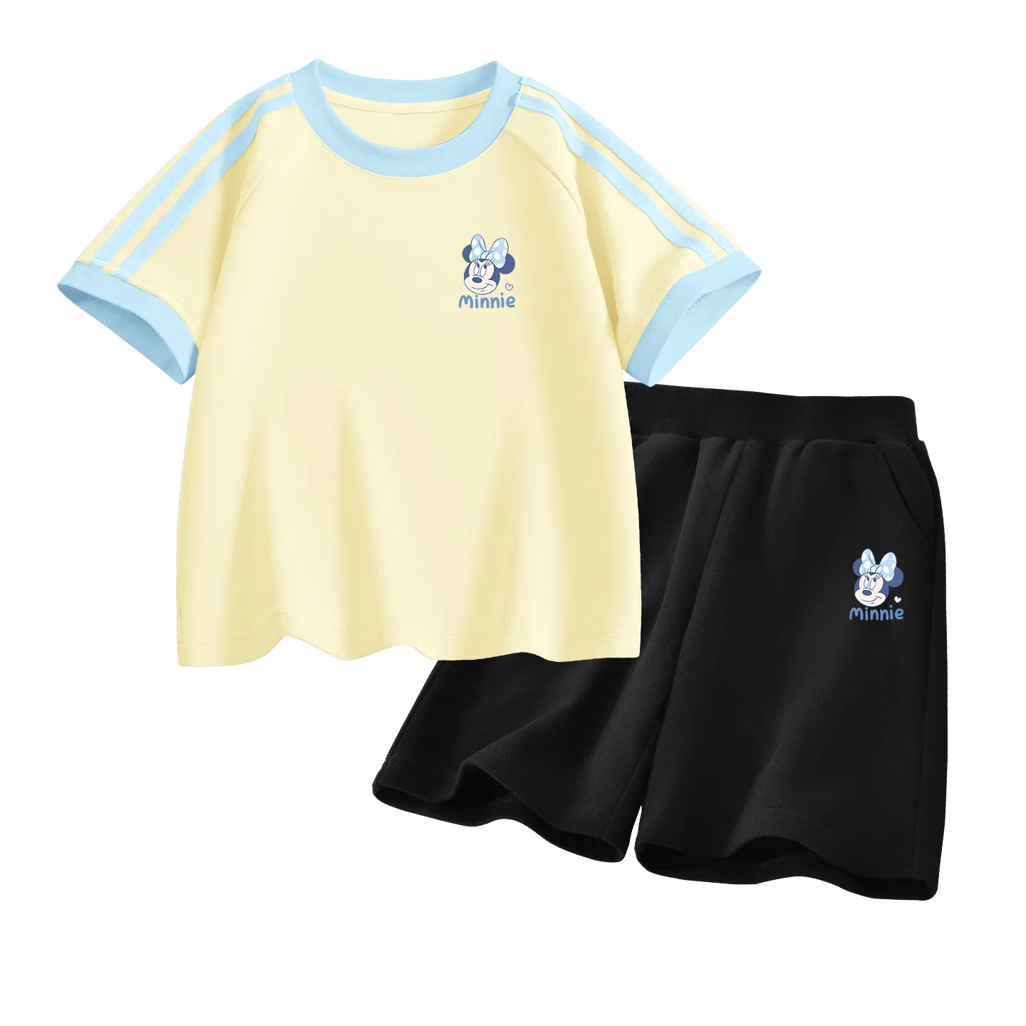 Детский спортивный костюм Casual Sportswear 2 Piece Set Disney, Di Rainbow Heart Mousse Pink+Di Up-Eye K Black — фото 4