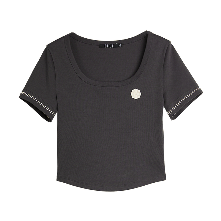 

Футболка Women's Square Collar ELLE, темно-серый