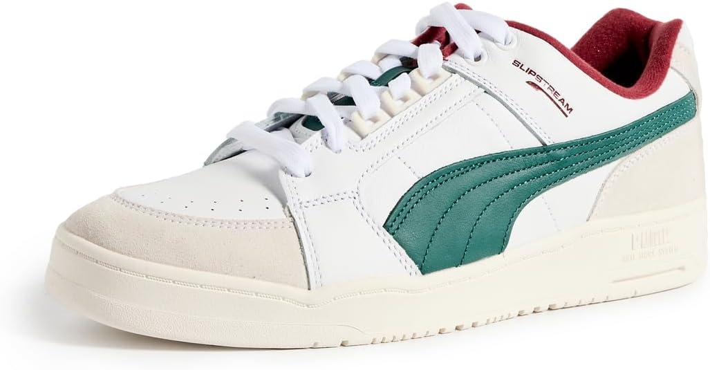 

Мужские кроссовки PUMA Slipstream Lo Retro с шнуровкой, повседневные - белые