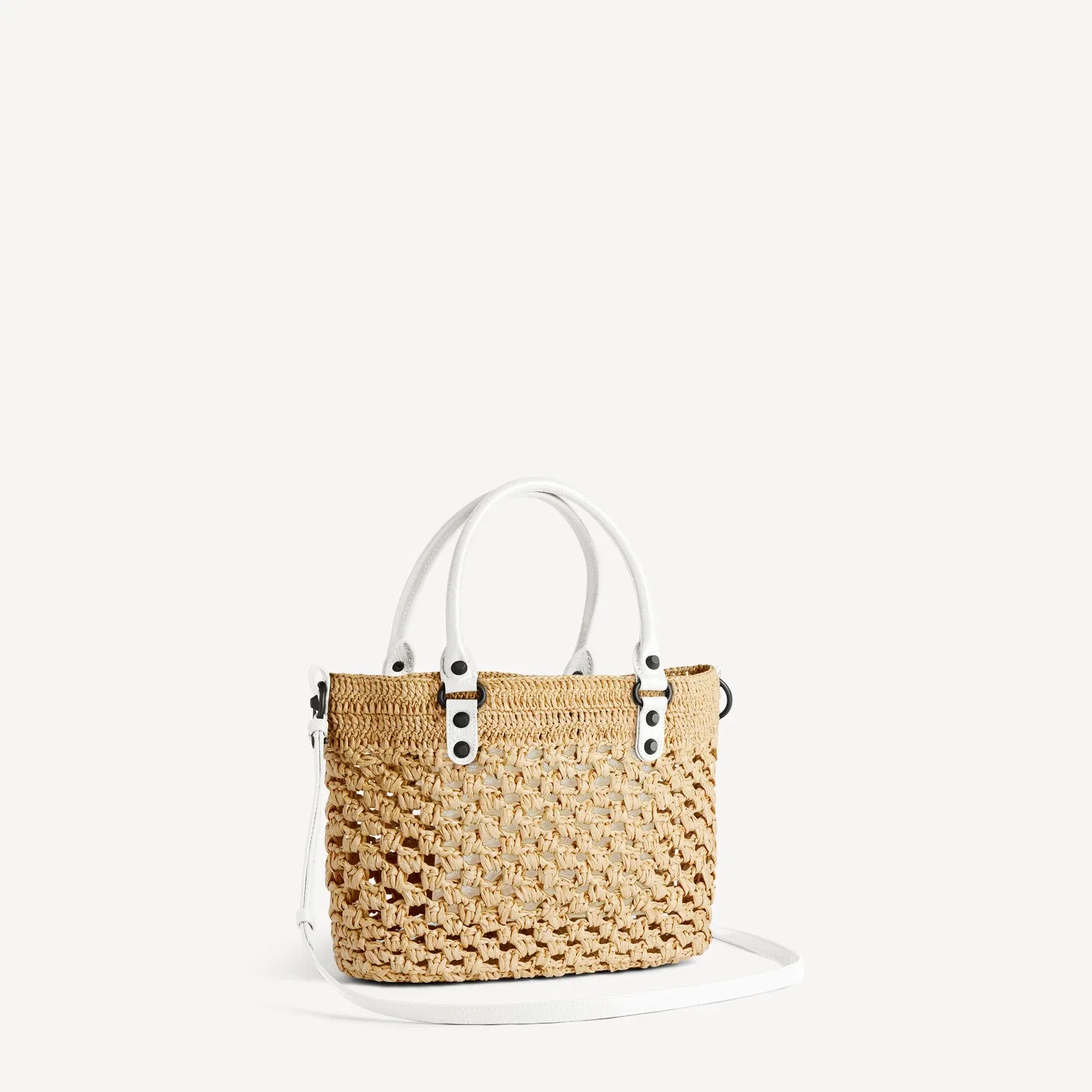 Женская сумка Le City Basket Small в цвете натуральный/оптический белый BALENCIAGA — фото 3