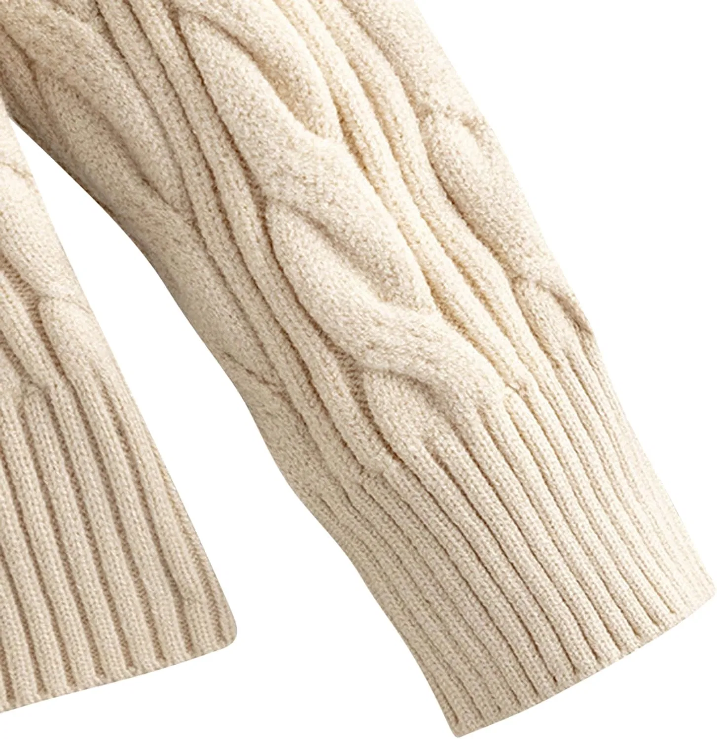 Женский спортивный костюм Ribbed Knit, длинный рукав, широкие брюки, цвет A07_beige — фото 3