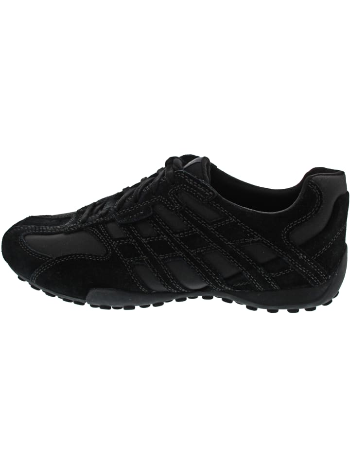 

Geox Спортивные кроссовки на шнуровке с имитацией змеиной кожи, черные