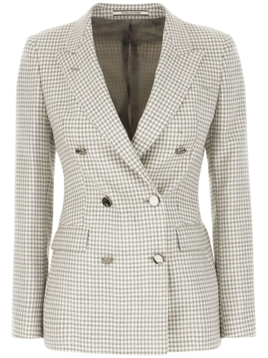 

Вышитый шерстяной блейзер Tagliatore, серый