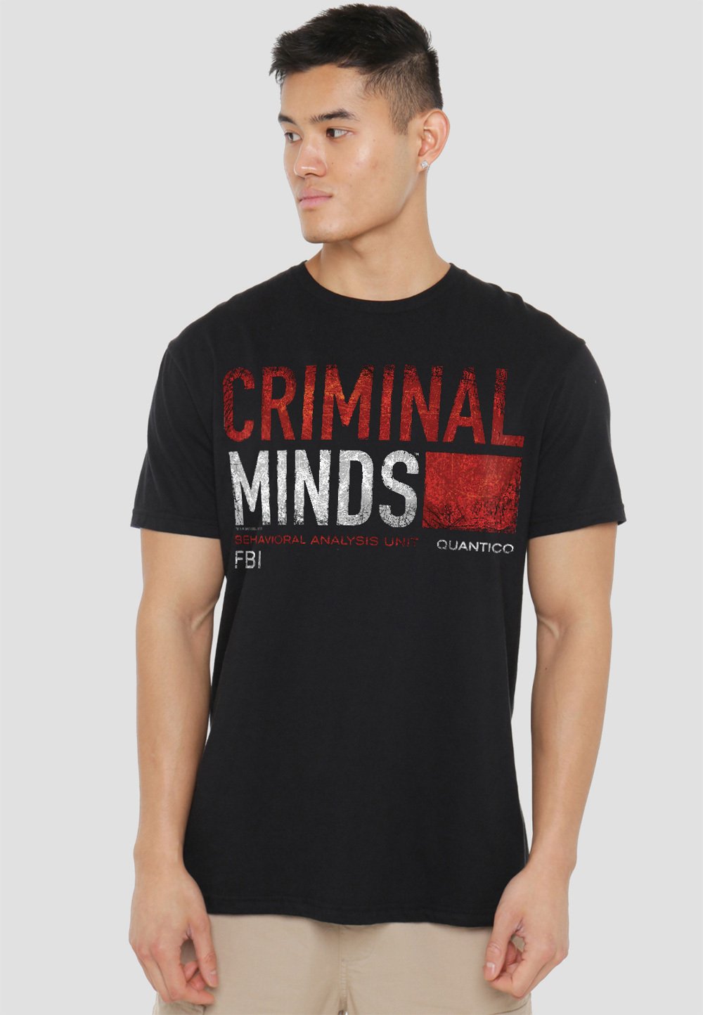 

Футболка с принтом CRIMINAL MINDS TITLE CARD Cotton Soul, черный