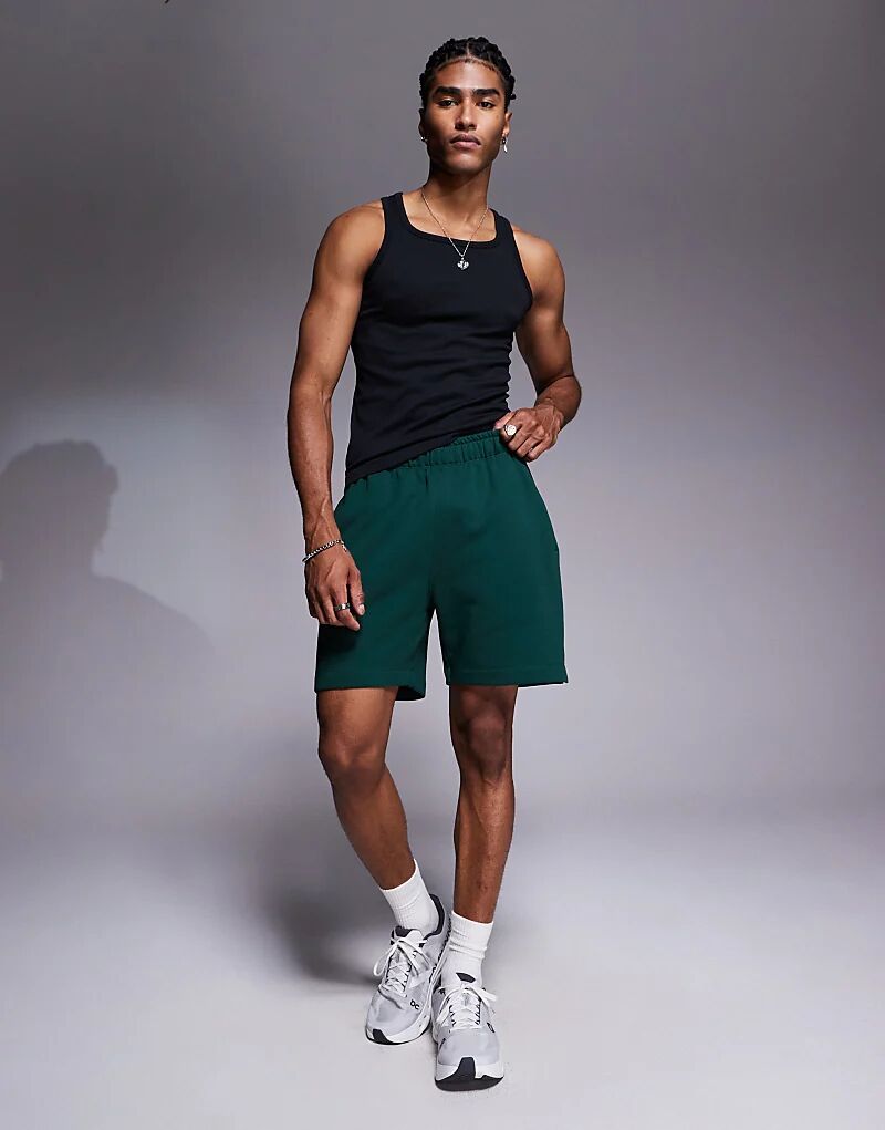 

4505 Icon Шорты из плотного хлопка с быстросохнущей отделкой, сосново-зеленого цвета