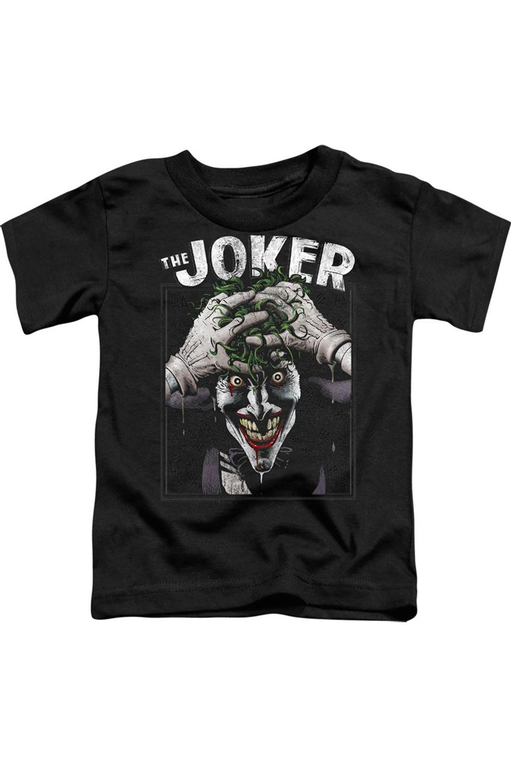 

Футболка с коротким рукавом для малышей "Бэтмен и Безумный Джокер" Gildan, черный