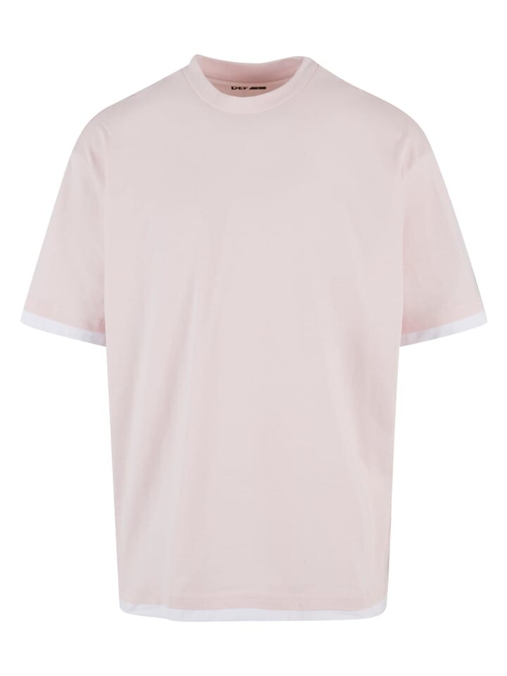 

Футболка DEF, цвет pink/white