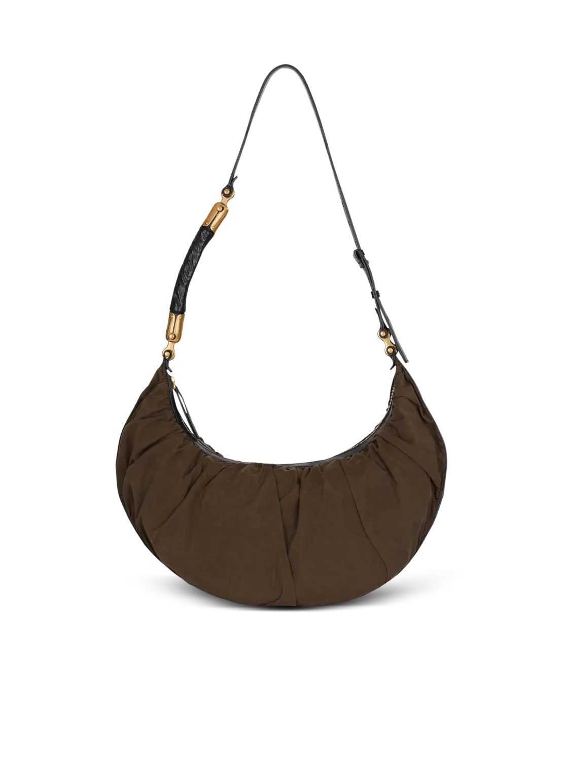 

Сумка-хобо Eben из нейлона Balmain, хаки