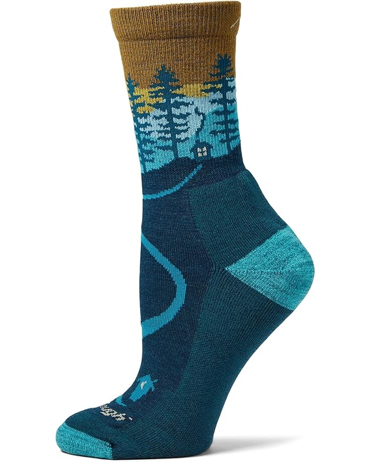 

Носки Darn Tough Vermont Northwoods Micro Crew Midweight with Cushion, цвет Dark Teal