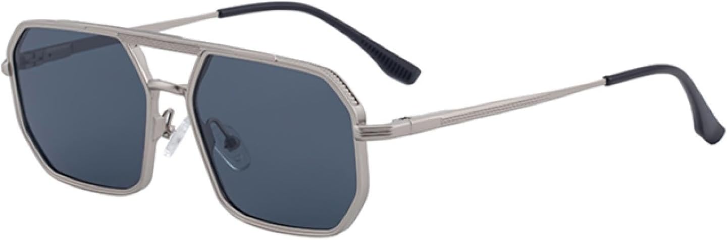 

Винтажные солнцезащитные очки в стиле стимпанк для мужчин, роскошные, с многоугольными линзами, для вождения, в стиле панк, с защитой от УФ-излучения UV400, для активного отдыха TVTBBVV, C7lightsilver