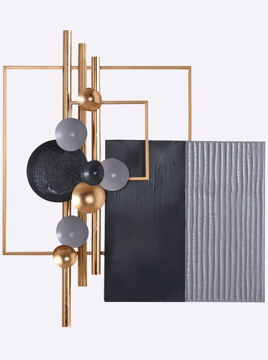 

Heine предмет украшения домашней стены Heine home 84х94х9 см, черно-золотой