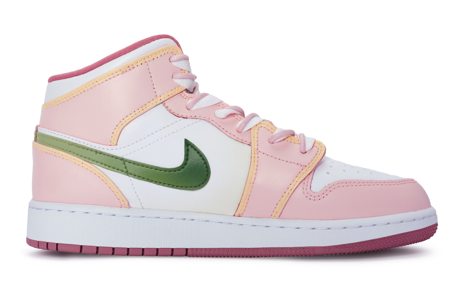 

Кроссовки Air Jordan 1 Vintage Basketball Shoes Women's Mid-Top White/Green