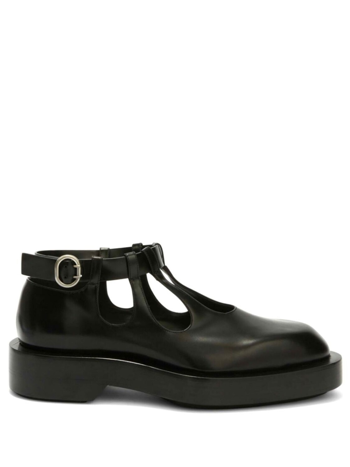 

Jil Sander лоферы с пряжкой, черный