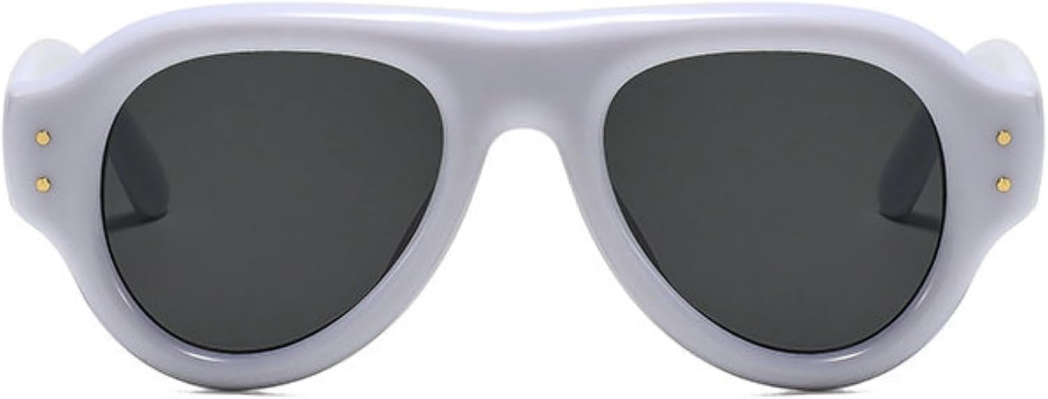 

Солнцезащитные очки Willochra Retro Big Frame Pilot для женщин с заклепками, роскошные дизайнерские трендовые мужские солнцезащитные очки для активного отдыха и вождения, защита от УФ-излучения UV400, C3