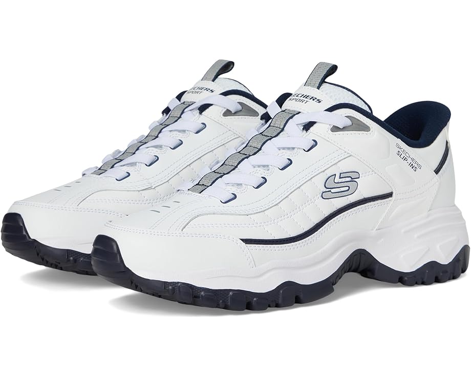 

Кроссовки SKECHERS Afterburn E'Lite Grill Corporal Hands Free Slip-In, цвет White/Navy