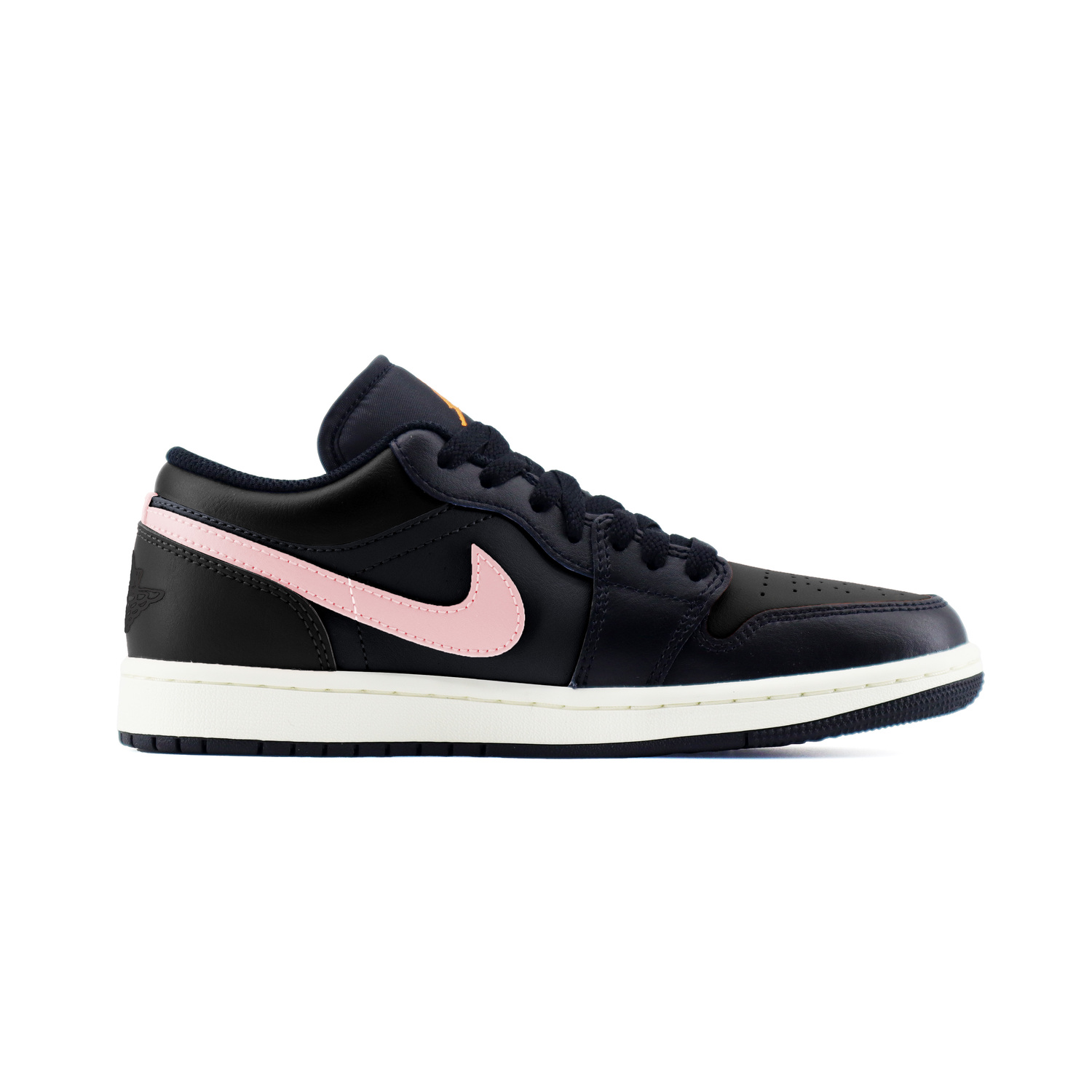 Air 1 Pink Abrasion Resistant низкие детские баскетбольные кроссовки для подростков Jordan, черный — фото 3
