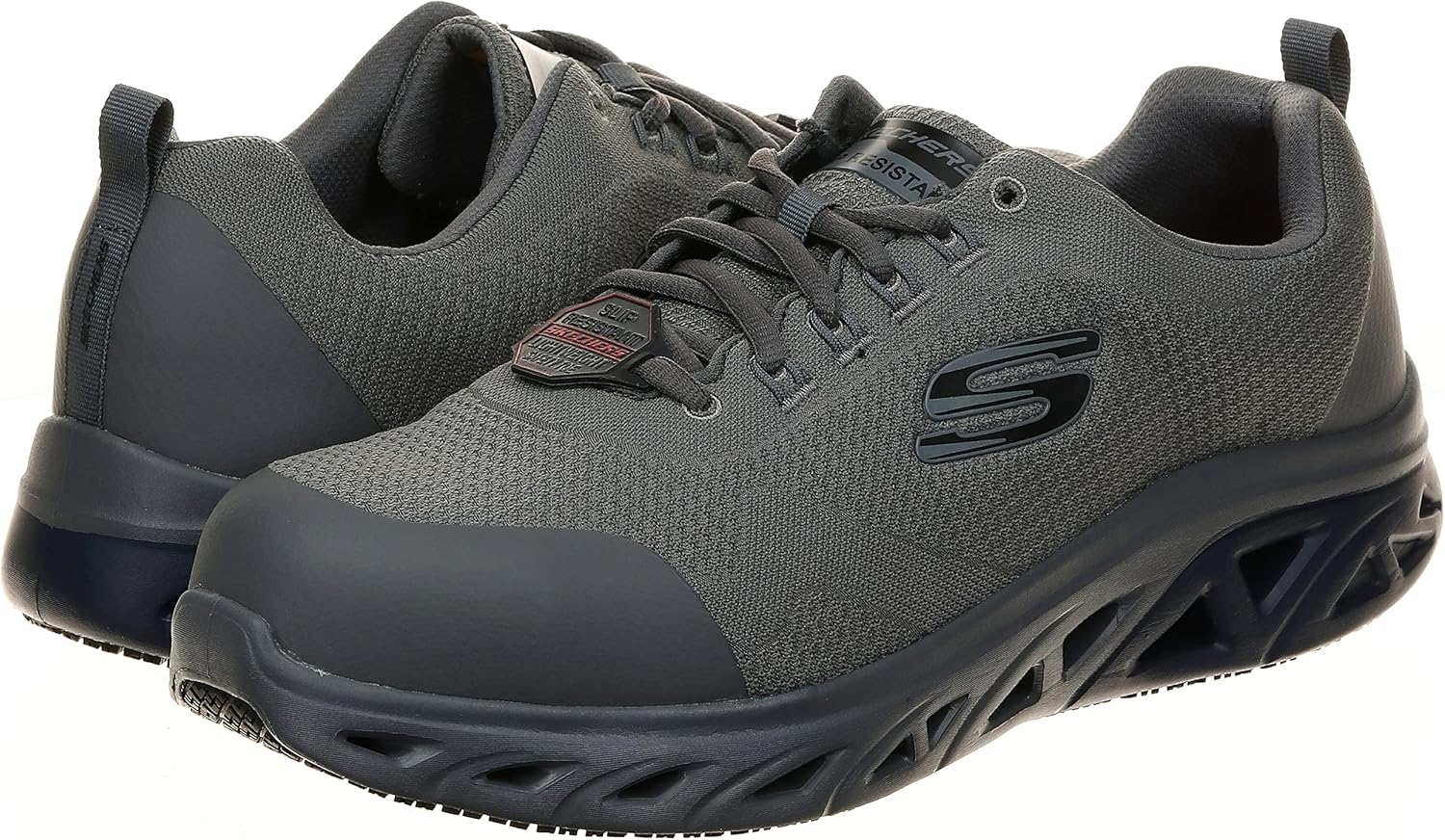 Мужские кроссовки Skechers Glide Step Sr, Charcoal — фото 3