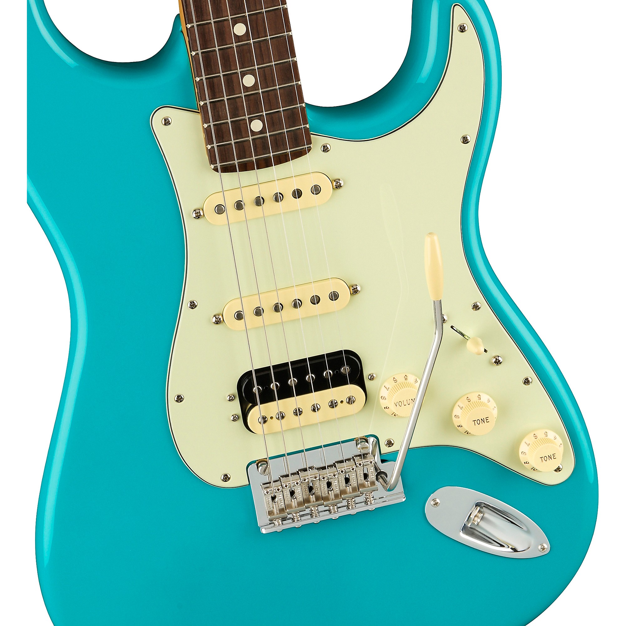 

Электрогитара Fender American Professional II Stratocaster HSS с накладкой из палисандра Miami Blue